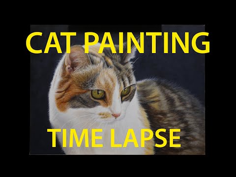 Cat painting (time lapse)
