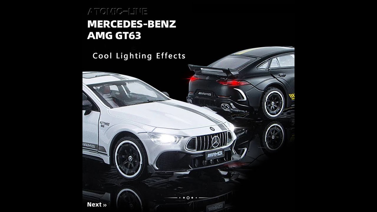 メルセデスベンツ AMG GT63 4ドアクーペ 1/24 ミニカー 全2色 ライト