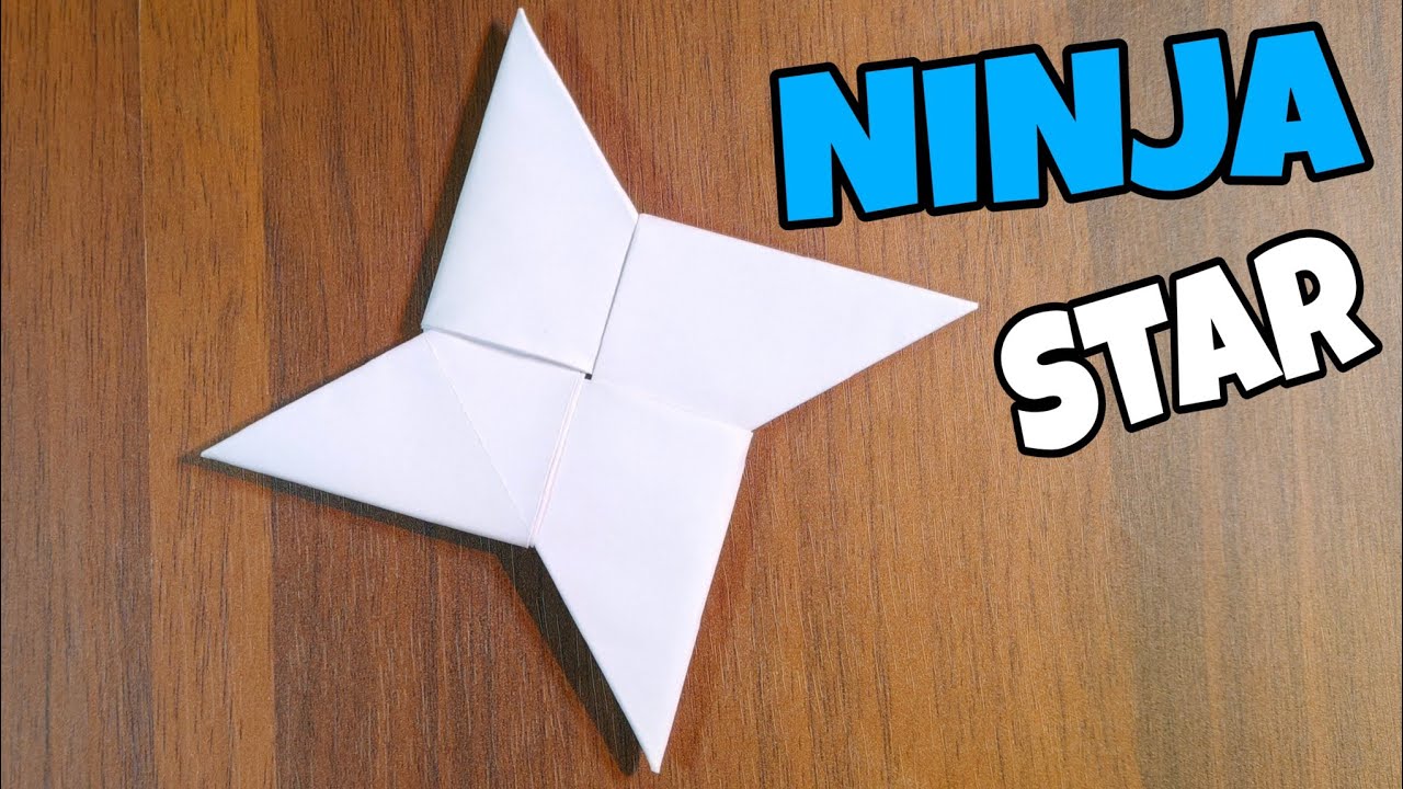 Origami Ninja Star (Paper Shuriken) - EASY Tutorial!