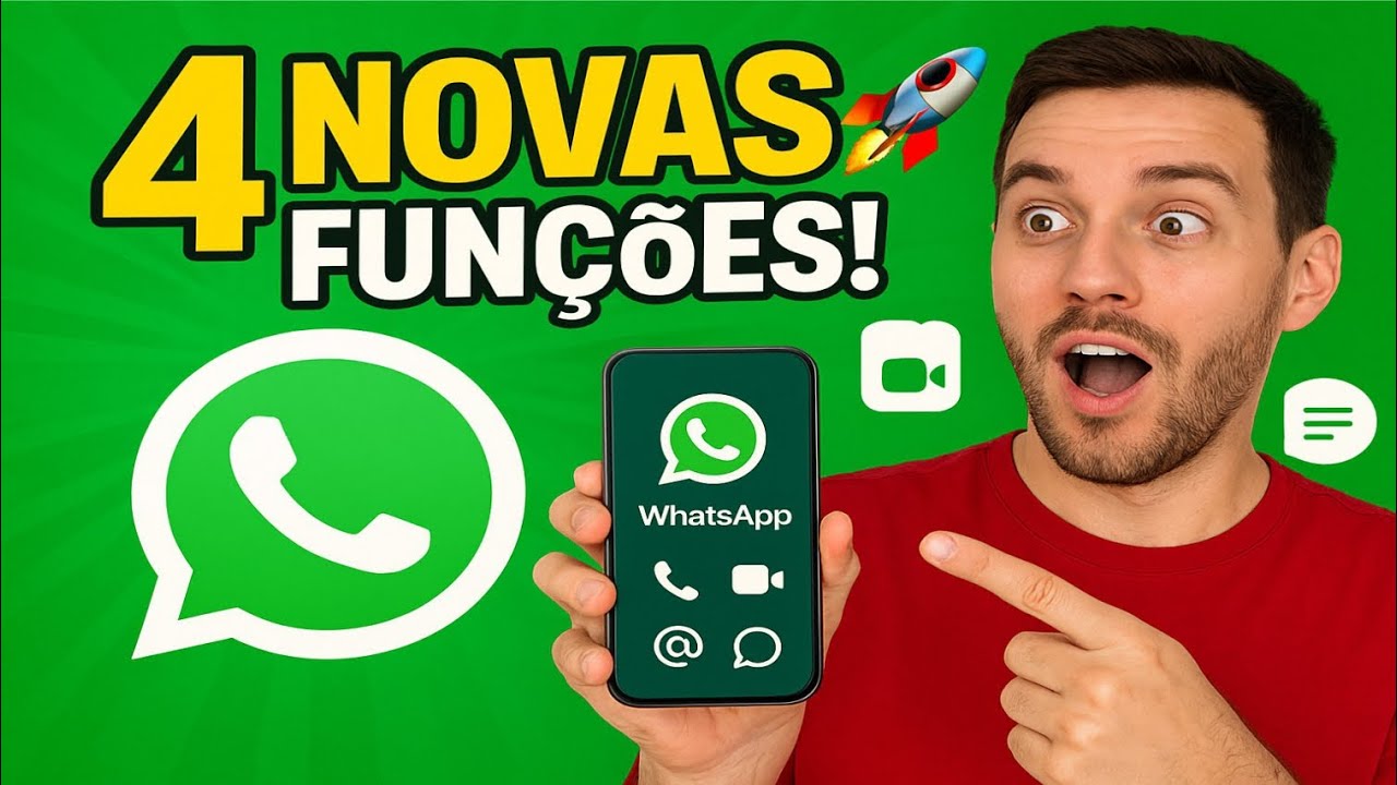 WhatsApp mudou de novo! Veja o que acabou de chegar… - YouTube
