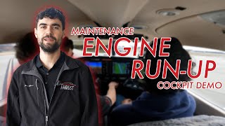 Aircraft Engine Run-Up: COCKPIT VIEW & Real-Time Demo