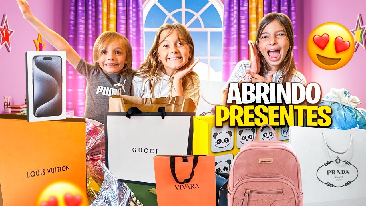 ABRINDO OS PRESENTES DE ANIVERSÁRIO DE 9 ANOS DA HELENA *Muitas surpresas