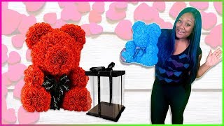 luxe 72 rose teddy bear