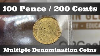 Newfoundland $2 / 200 Cents / 100 Pence Gold Coin - Multiple Denomination Coins