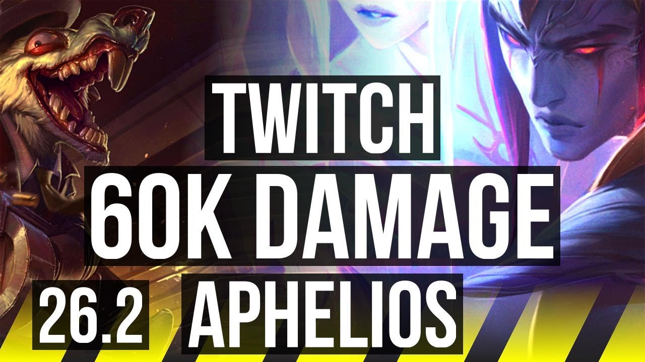 TWITCH & Braum vs APHELIOS & Thresh (ADC) | 60K damage | KR Master | 26.2