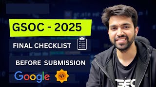 GSoC Proposal Submission: Final Checklist for Success