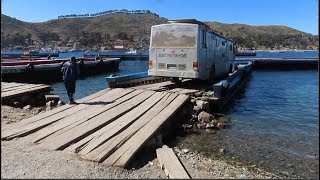 BALSA NO LAGO TITICACA | COPACABANA NA BOLIVIA | VIAGEM DE ONIBUS MOTORHOME NA BOLIVIA | PREÇO BALSA