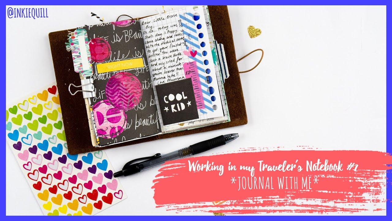 Working in my Traveler's Notebook #2 *100 DAY PROJECT* + + + INKIE QUILL