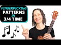 7 Ukulele Fingerpicking Patterns For Songs In 3/4 Time - With Song Examples!