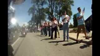 Bike cam video of  Gunnery Sergeant Daniel Price escort 8-11-2012