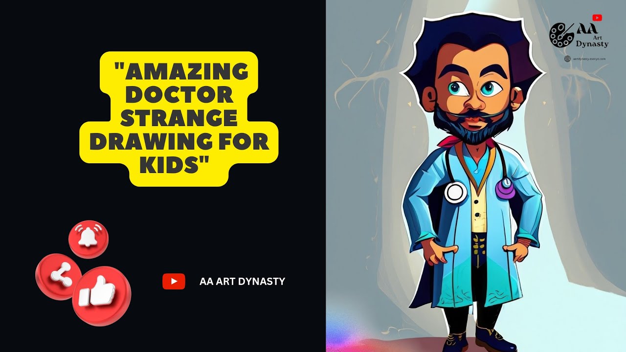 "Amazing Doctor Strange Drawing for Kids | Simple Tutorials & Magic Creations"| 