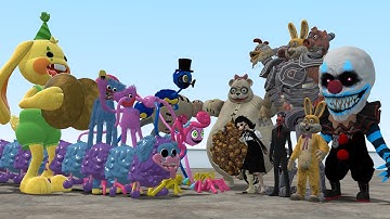 ALL POPPY PLAYTIME CHAPTER 2 CHARACTERS VS ALL DARK DECEPTION CHARACTERS In Garry