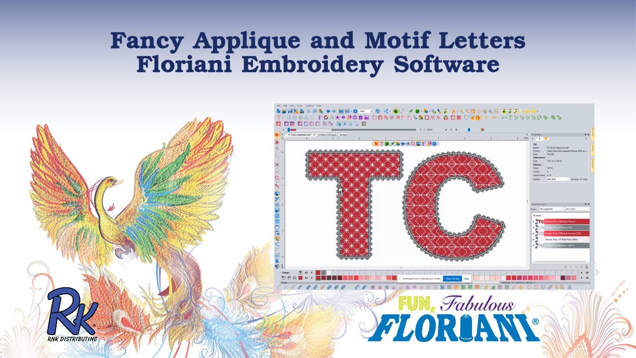 Fancy Applique and Motif Letters