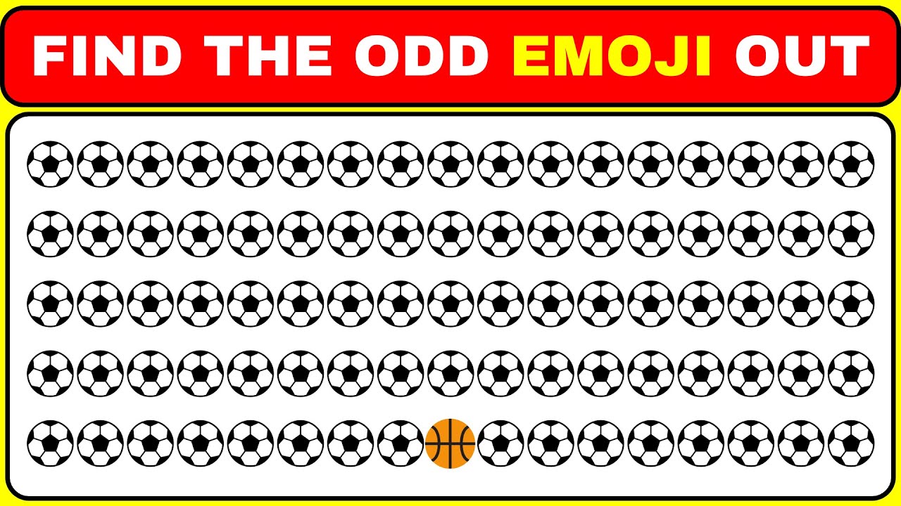 Only 1% Can Find the Odd Emoji Out! | Illusion Challenge Level 39 | Brain Test