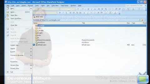 SharePoint 2007 Training Video: Creating New Content from SharePoint Designer
