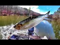 Fishing With Cut Bait In A Creek For Catfish