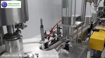 Dây chuyền chiết rót bột tự động, sữa bột,...ĐIỆN CƠ XANH