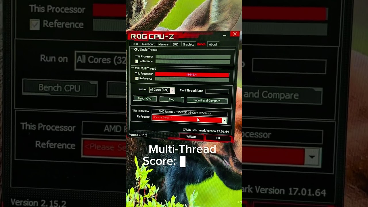 Luxvibe PC CPU-Z bench Test | Ryzen 9 9950X3D + Thermalright Wonder Vision 360