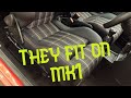 Vw Mk3 Gti seats on vw mk1 and vw mk2 no welding