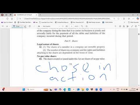 COMPANY LAW IN GHANA- CORPORATE FINANCE - SHARES ( 2) - Sec 42 to 48 Companies Act 2019 (Act 992)