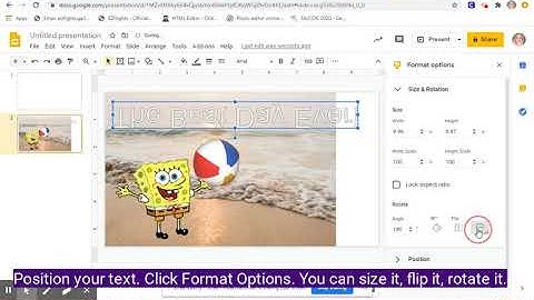 Video Insert WordArt with Google Slides