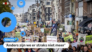 Grootste klimaatmars ooit in Nederland: 