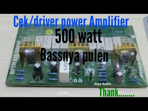Uji Test Driver Pa 500watt Youtube Uji Test Driver Pa 500watt Youtube