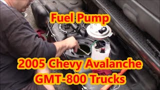 2005 Avalanche: Episode 14  Replace Fuel Pump Assembly    Chevy  Suburban Tahoe Silverado GMT800