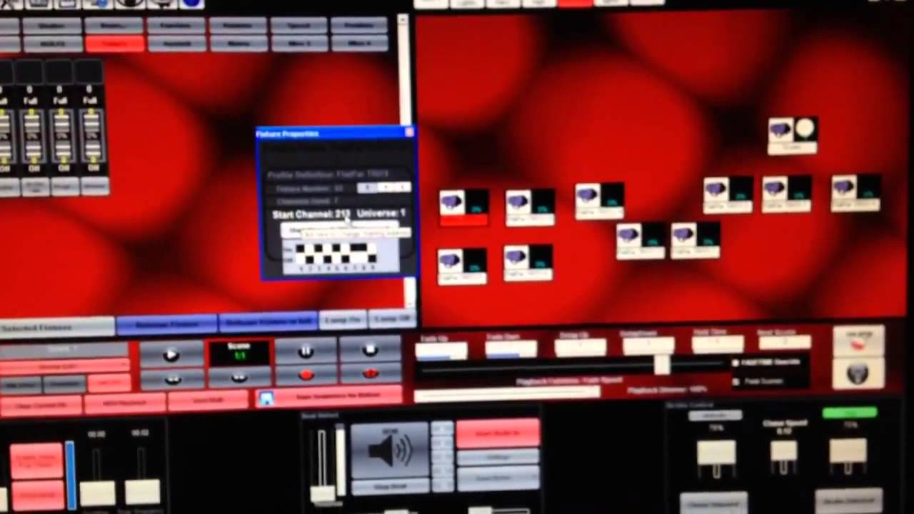 How to view channel of light in Disco Lighting software - YouTube