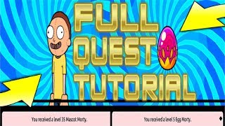Pocket Mortys - How To Complete The Full Quest! How To Get Mascot Morty/Egg Morty!