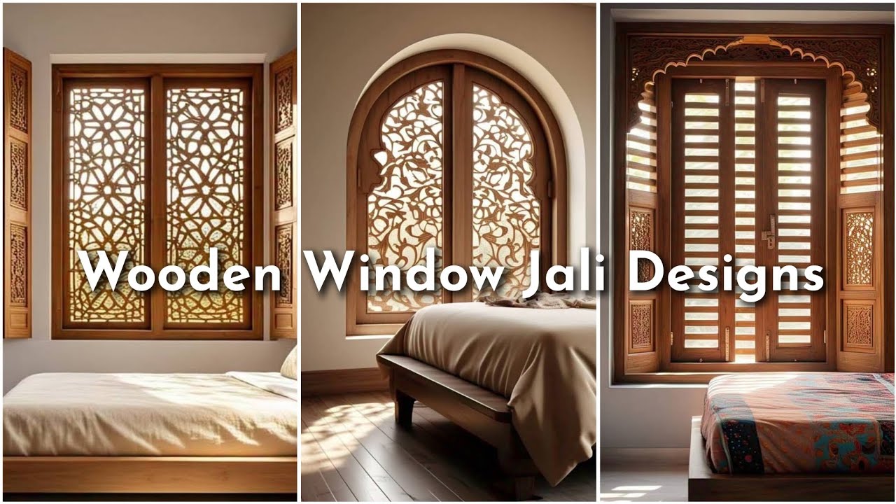 Window Jaly Stunning Wooden Wiindow Jali Designs 2025 | Wooden Window Grills | Best ...