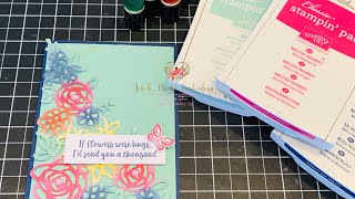 Stampin’ Up! Abstract Springtime Impressions Sponge Dauber Technique Card
