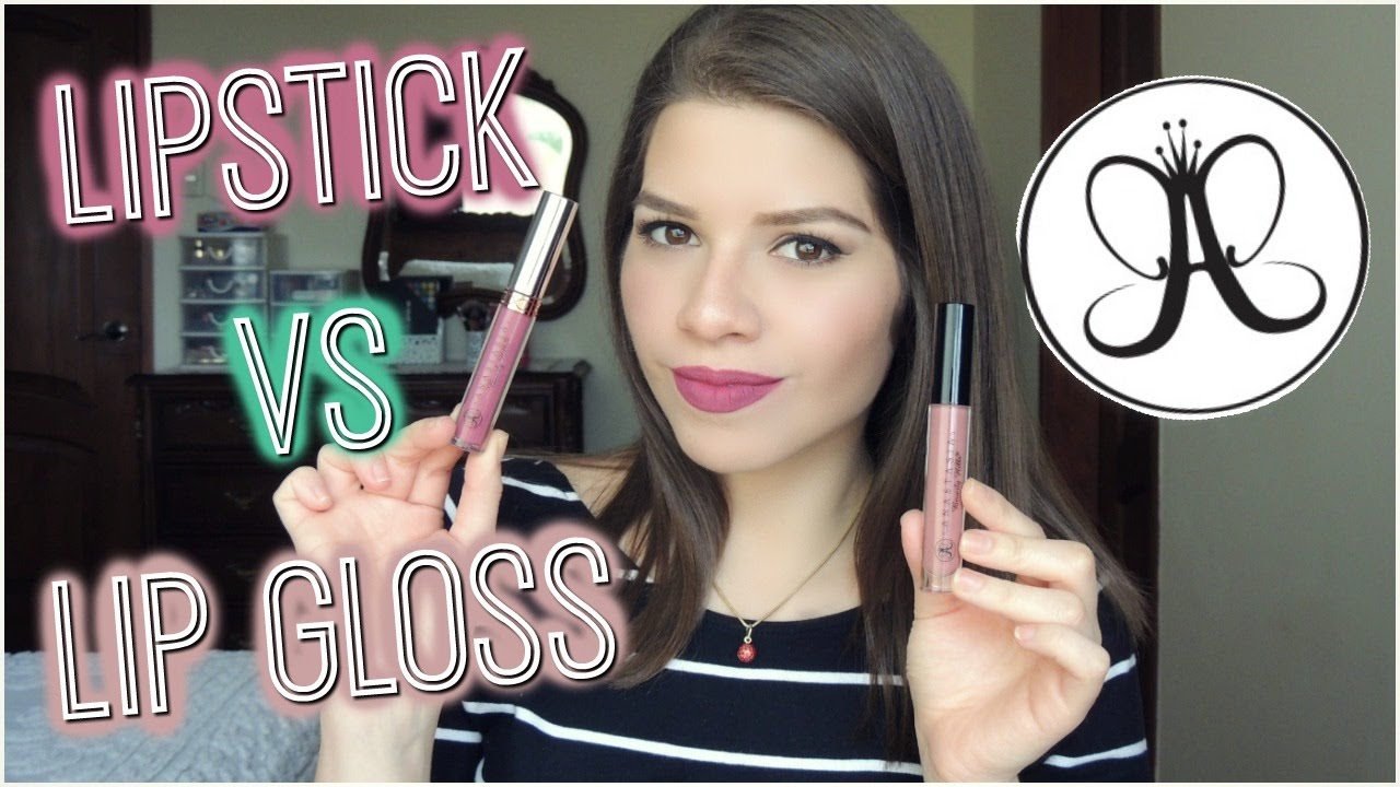LIPSTICK VS LIP GLOSS Anastasia beverly hills Adristyling ♡ YouTube