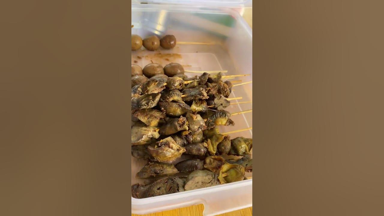 Sate ati ampela telor! Enak di makan bareng bubur