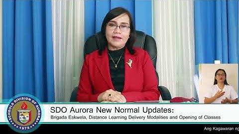 SDO AURORA PRESS RELEASE: BRIGADA ESKWELA 2020 IMPLEMENTATION DISTANCE LEARNING DELIVERY MODALITIES