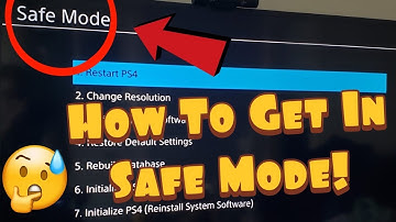 How To Get Into PS4 Safe Mode 2020!