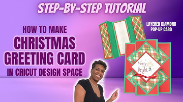 HOW TO MAKE GREETING CARD IN CRICUT DESIGN SPACE | CHRISTMAS CARD MAKING TUTORIAL