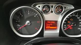 Change language menu Ford Focus 2009
