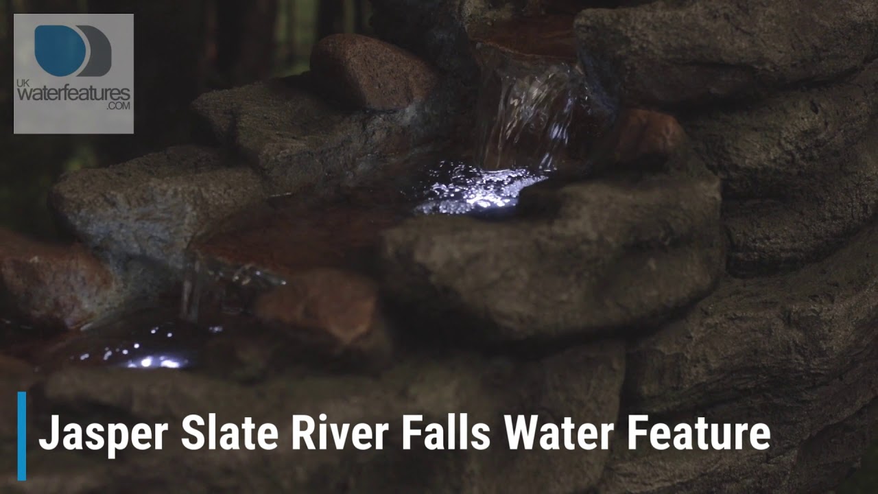 Jasper Slate River Falls Garden Water Feature YouTube
