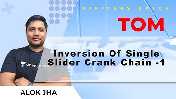 Inversion Of Single Slider Crank Chain | L : 9 | TOM| GATE (ME) 2022|  ESE2021