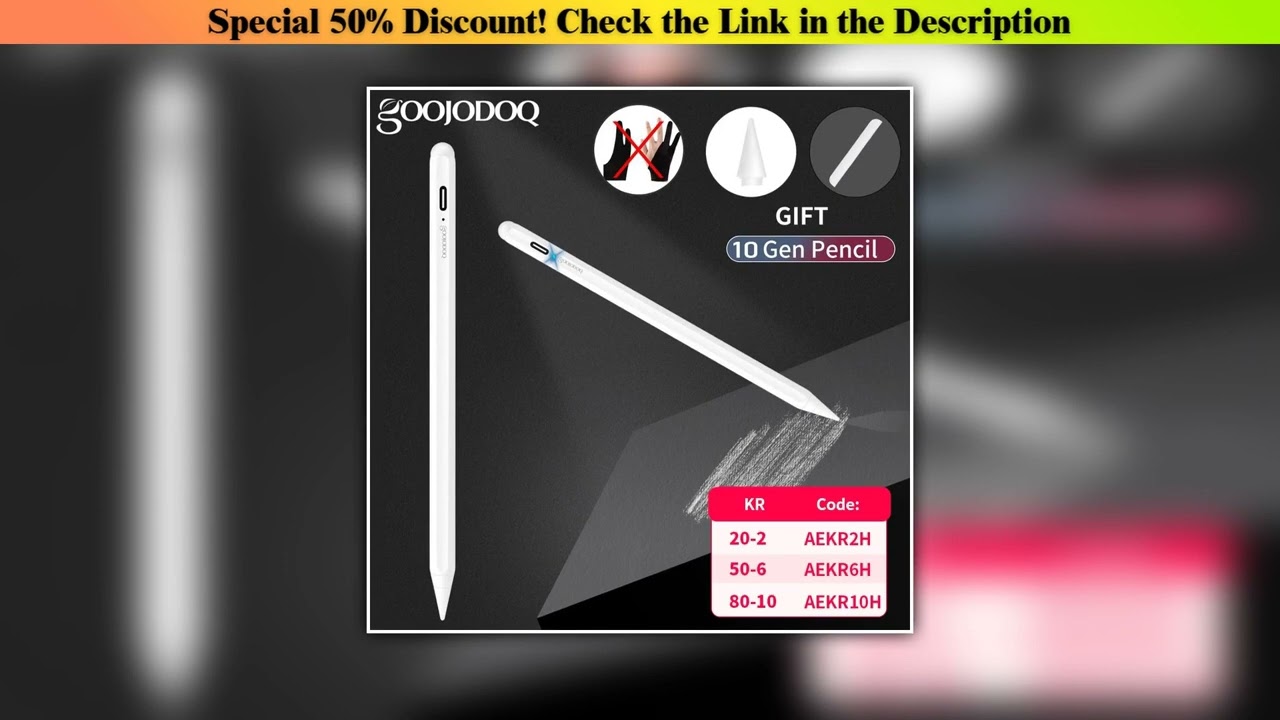 Editor’s Choice For iPad Pencil with Palm Rejection,Stylus Pen for Apple Pencil 2 1 iPad Pen Pro 11