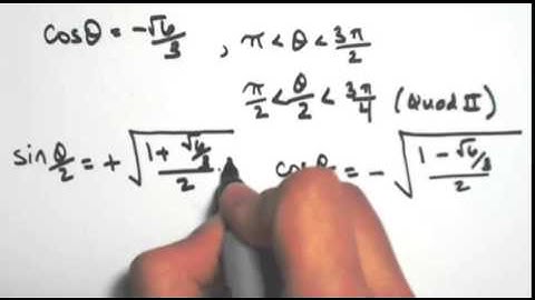 Find sin(a/2) and cos(a/2) given cosa