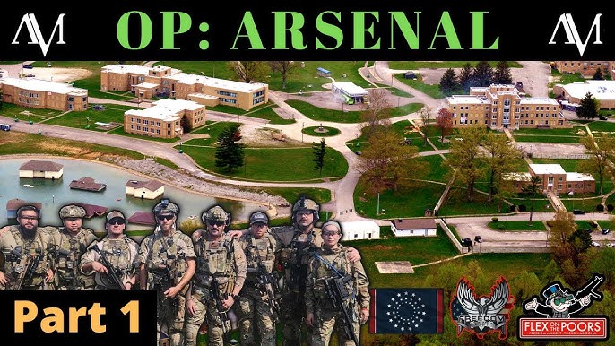 1100 Player Airsoft Game, American Milsim Arsenal, Holding the School