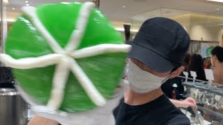 【Papabubble】How to make Green candy Wonderful candy making technique   asmr【candy making videos】