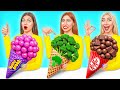 グミフード、リアルフードvsチョコレートフードチャレンジ Candy DO