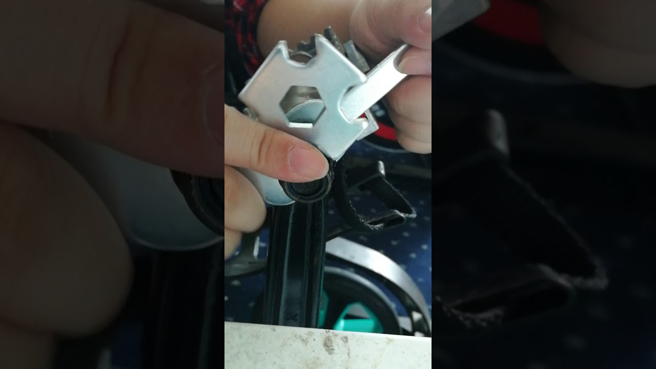 How to tighten the bolt on the left pedal YouTube