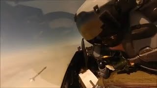 F 16 Shoots Down Drone Target.