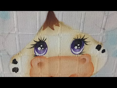 Como Pintar Ojitos En Tela / How To Paint Eyes On Fabric.