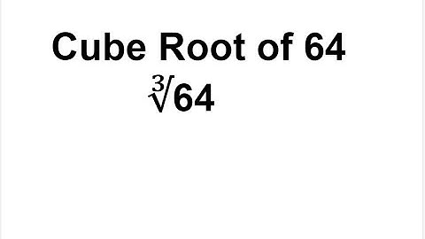 How to Find Cube Root of 64 / 64 cube root by prime factorization / Prime Factors of 64