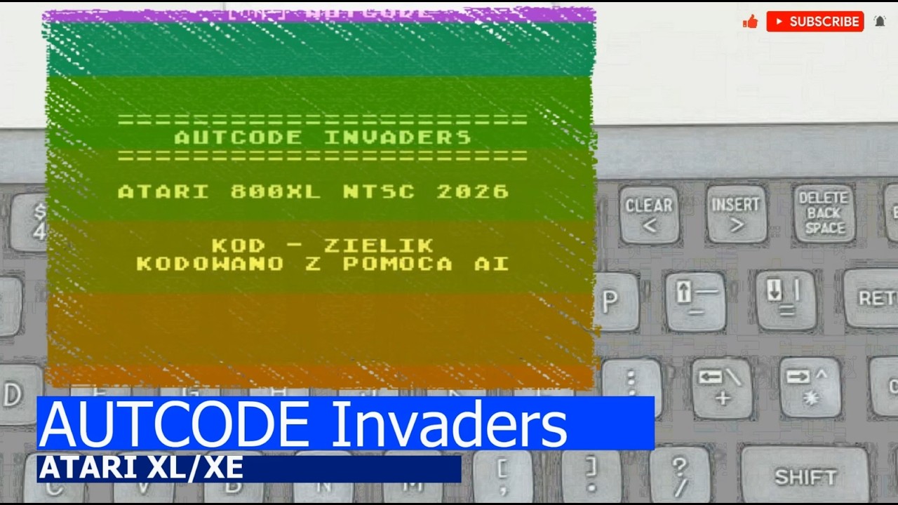 Atari XL/XE -=Autocode Invaders=- - YouTube